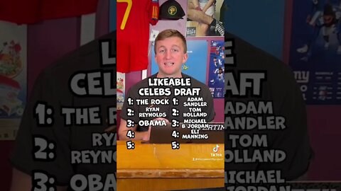 Drafting the Most Likeable Celebrities! Who Won?
