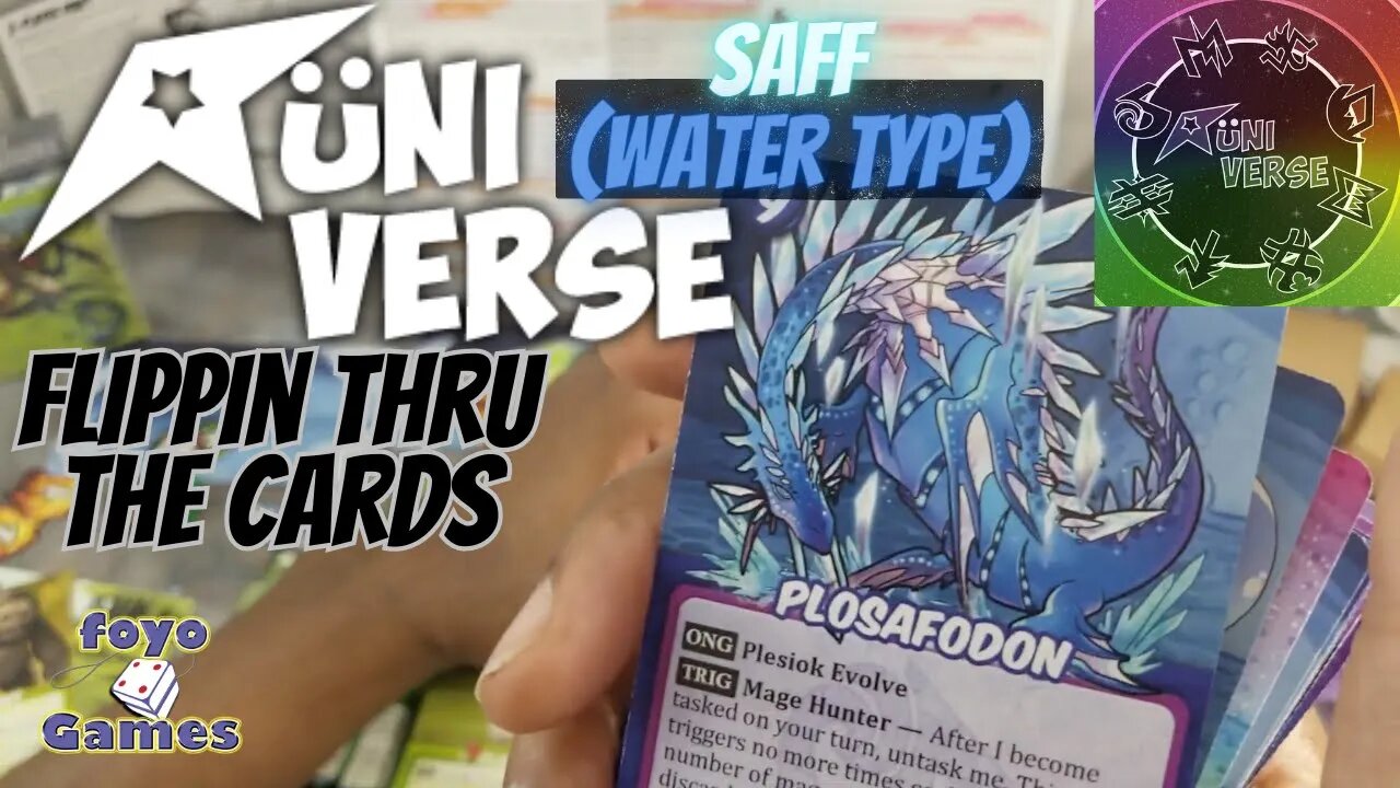 Rüniverse Saff (Water type) flippin thru the cards