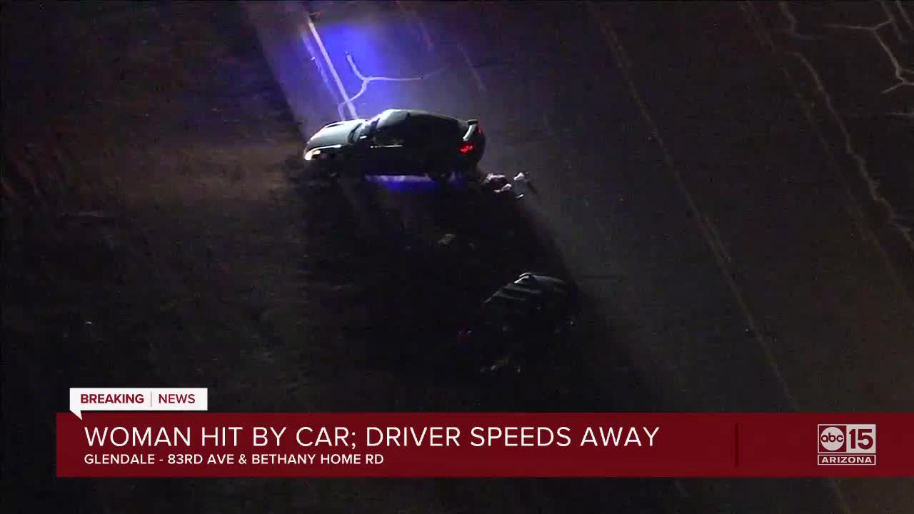 Woman hit by hit-and-run driver in Gledale