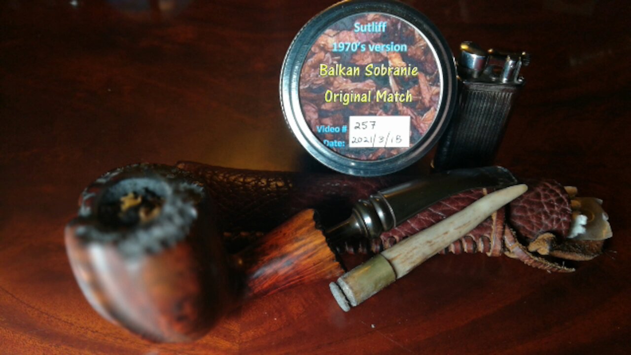 257 Sutliff - Balkan Sobranie Match - 1970's Version - To Smoke Every Blend - Pipe Tobacco