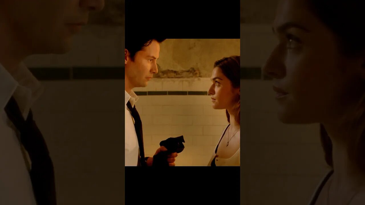 Tough question, great answer #constantine #keanureeves #rachelweisz #imthinking