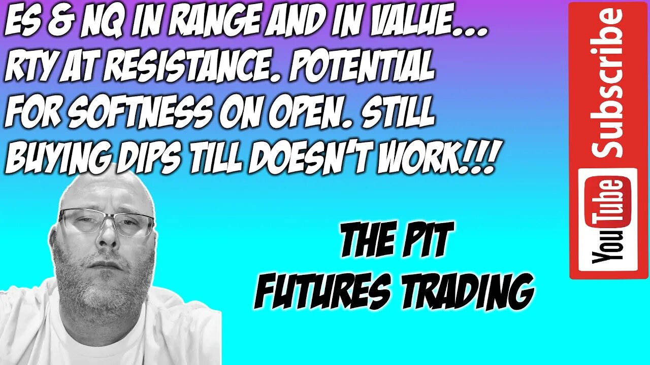 ES NQ Futures Premarket Trade Plan - The Pit Futures Trading