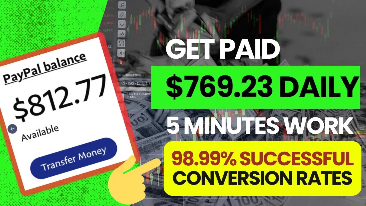 GET PAID $769.23 Daily Working 5 Minutes Online, CPA Marketing Tutorial, Viral Marketing