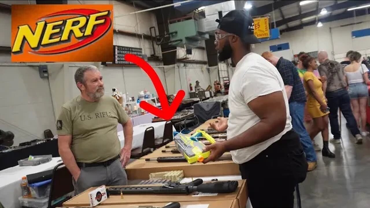 Taking Nerf Gun To A Gun Show!