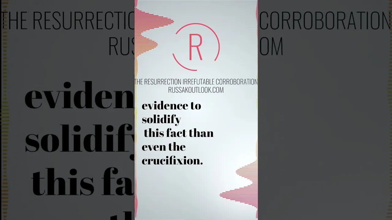 The Resurrection Irrefutable Corroboration