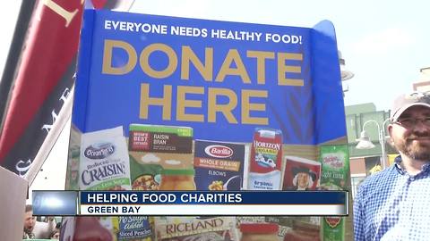 Food drive held at Packers game before kick-off