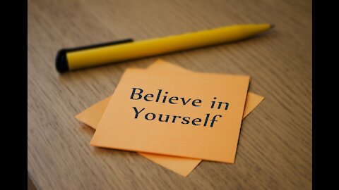 #1: Believe In Yourself- "don't dare to stop believing in yourself"