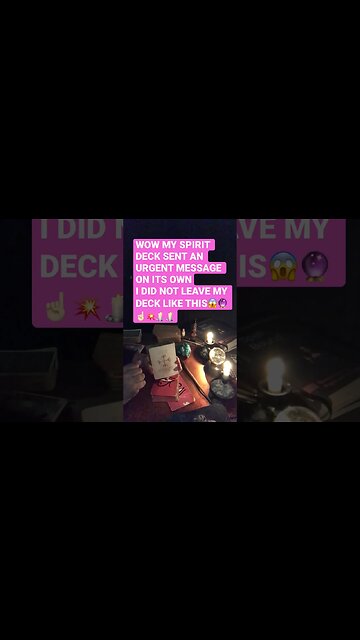 WOW I DID NOT LEAVE MY DECK LIKE THIS!!😱😱🦋💥☝🏻🔮🧖‍♀️🧖🏿‍♂️🧖🏾SPIRIT SENT AN URGENT MESSAGE