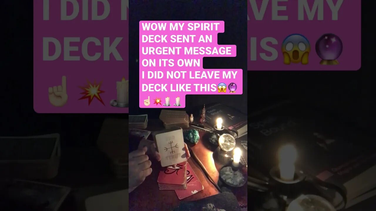 WOW I DID NOT LEAVE MY DECK LIKE THIS!!😱😱🦋💥☝🏻🔮🧖‍♀️🧖🏿‍♂️🧖🏾SPIRIT SENT AN URGENT MESSAGE