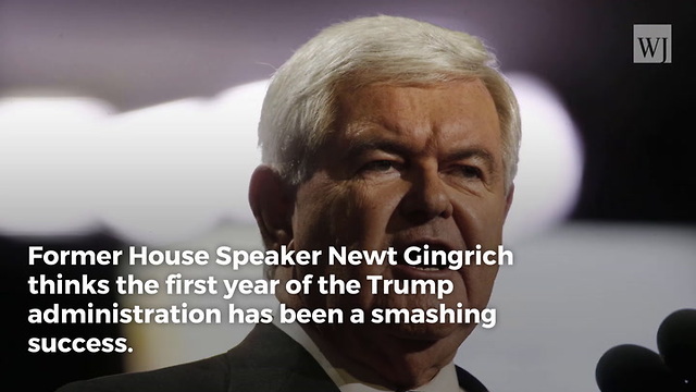 Newt Gingrich on Trump's First Year: 'We Are Incredibly Fortunate to Have Him'
