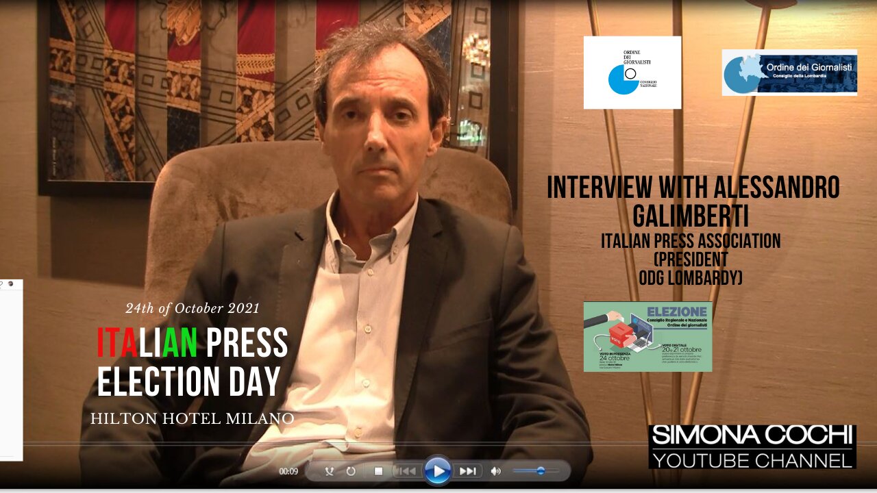 #italianpress Interview with Alessandro Galimberti President Of Italian Journalists Association