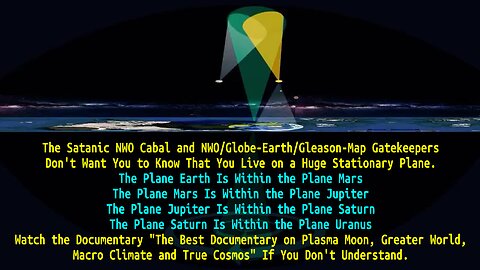 NWO Cabal & NWO/Globe/Gleason Gatekeepers Don't Want You to Know You Live on a Huge Stationary Plane