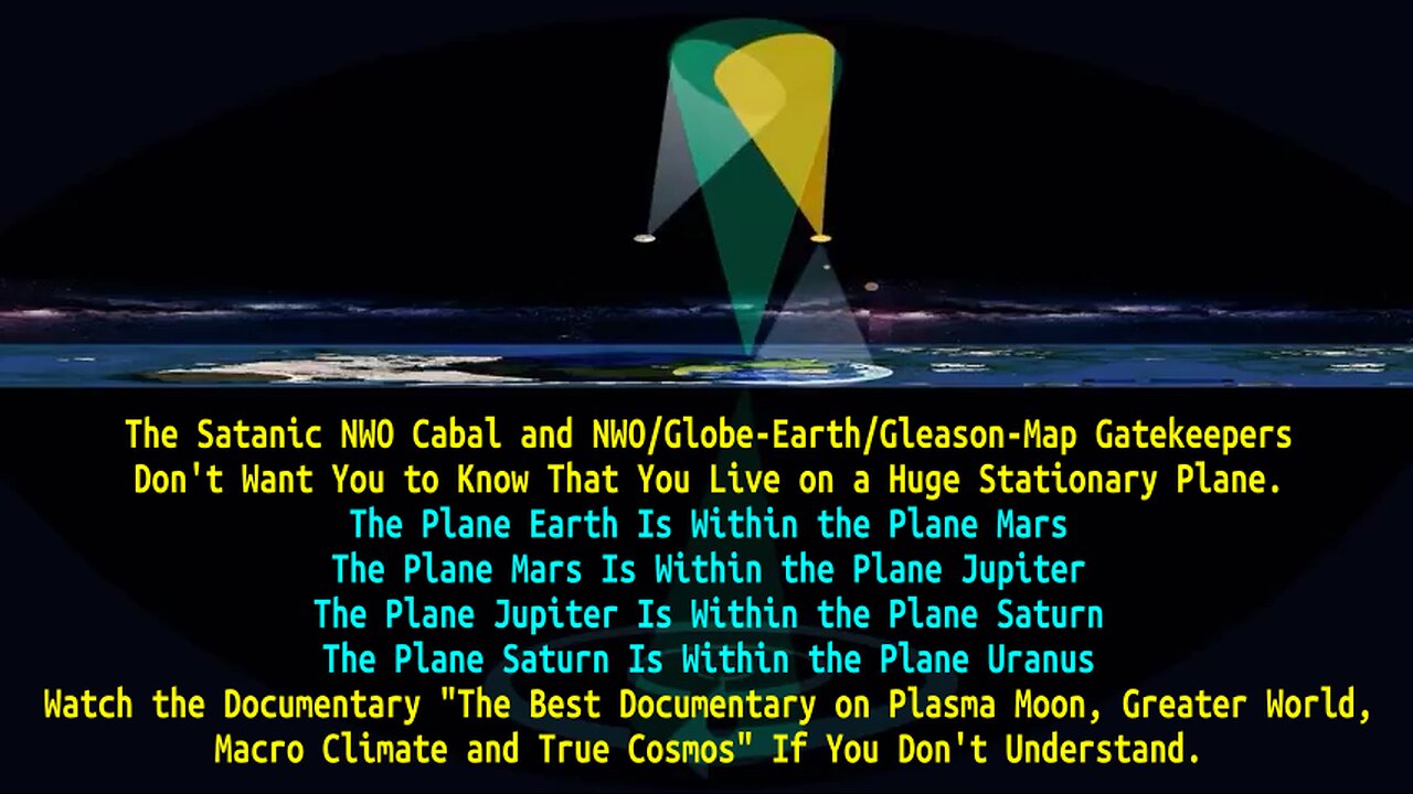 NWO Cabal & NWO/Globe/Gleason Gatekeepers Don't Want You to Know You Live on a Huge Stationary Plane