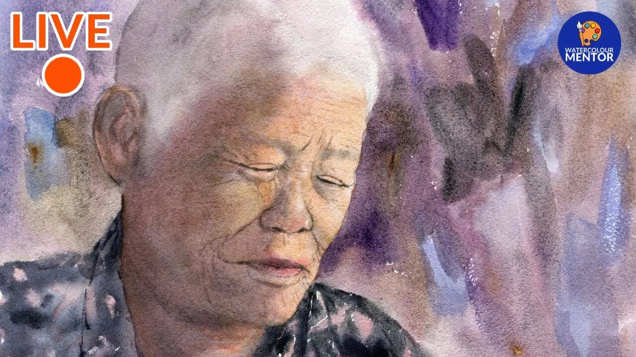 How To Paint a Watercolour Portrait: Live Workshop #34