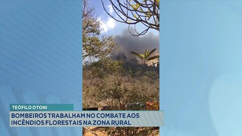 Teófilo Otoni: Bombeiros Trabalham No Combate Aos Incêndios Florestais Na Zona Rural.