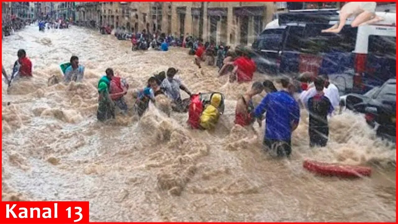 Severe storms and rainfall wreak havoc in Spain’s Mallorca island – Streets, hotels flooded