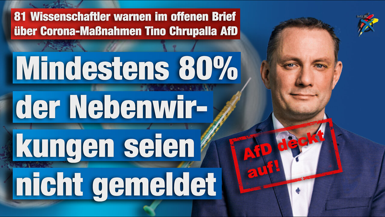 81 Wissenschaftler warnen im offenen Brief über Corona-Maßnahmen Tino Chrupalla AfD