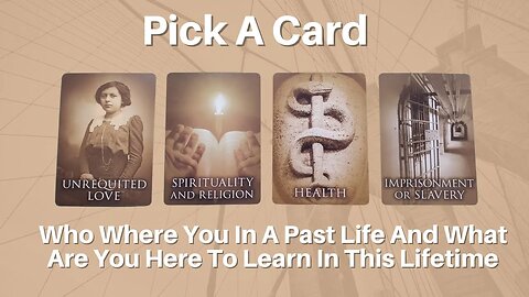 Who Where You In A Past Life And What Are You Here To Learn In This Lifetime #pickacardtarotreading