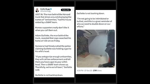 The Harvard truck Man had his house raided.