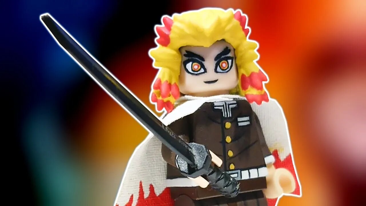 Demon Slayer Rengoku Lego Custom Minifigure