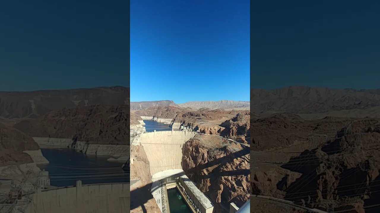 View of Hoover Dam from Mike O'Callaghan-Pat Tillman Pedestrian Memorial Bridge