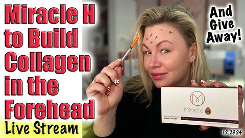 Live Miracle H to Build Collagen in the Forehead and Giveaway! AceCosm.com and code Jessica10 Saves