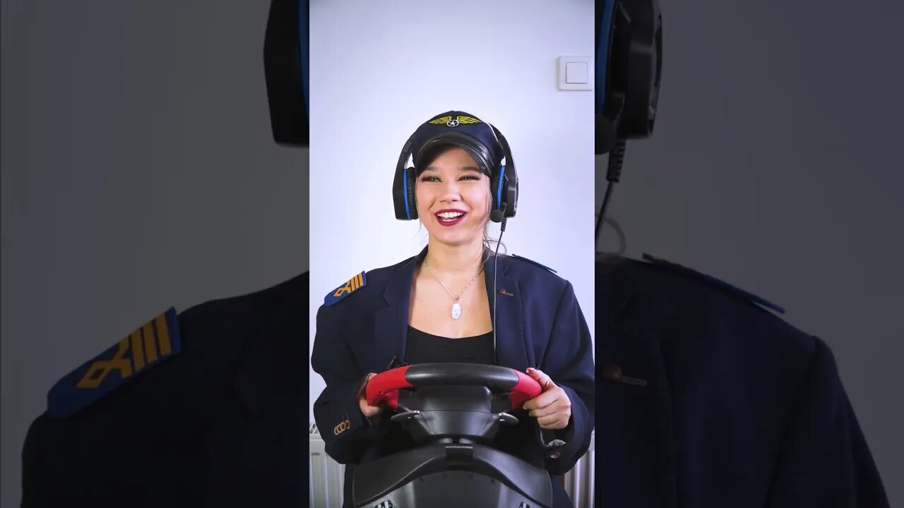 PILOT SAMOLOTU PRZED STARTEM