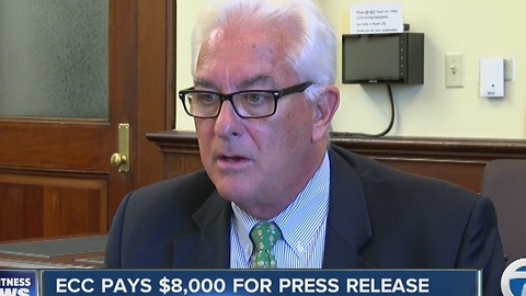 ECC pays $8,000 for a press release