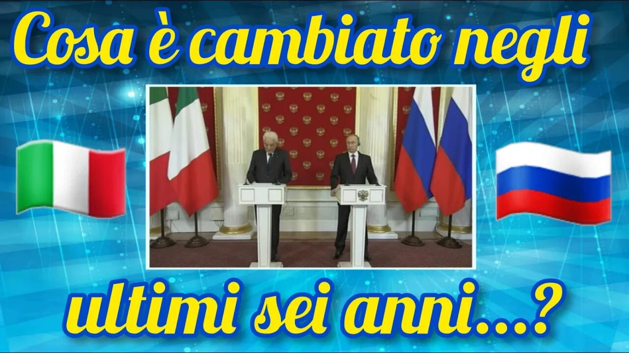 Quando nel 2016 Mattarella andò da Putin...