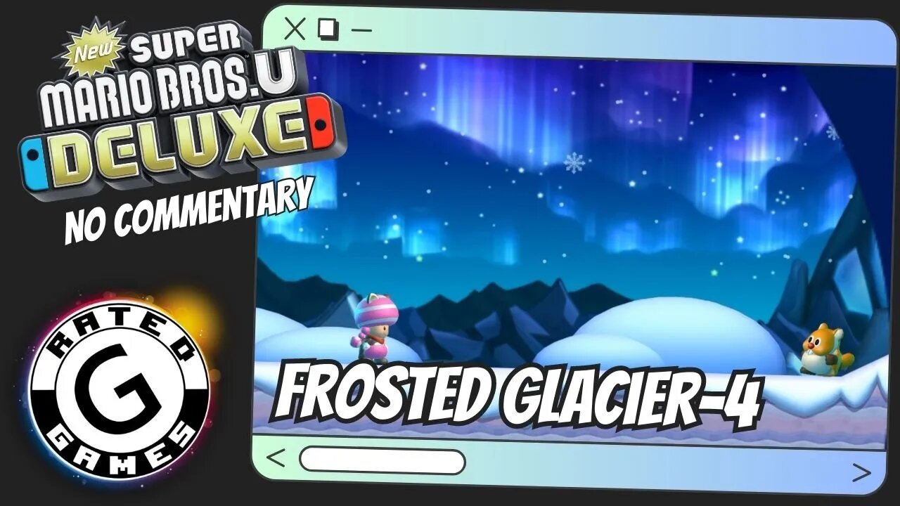 Frosted Glacier-4 - Scaling the Mountainside ALL Star Coins - New Super Mario Bros U Deluxe