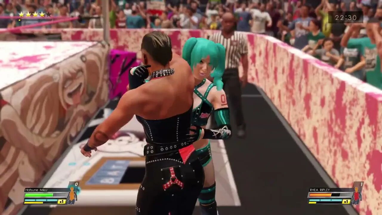 Me (Hatsume Miku) vs CaptainJ1nx (Rhea Ripley) Round 2 Match 6!