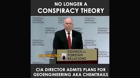 CIA Director admits plans for geo-engineering aka chemtrails