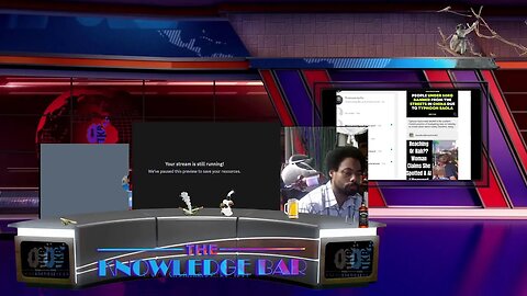 The Knowledge bar Back at it again!!! Trying something new this week pre taped eps