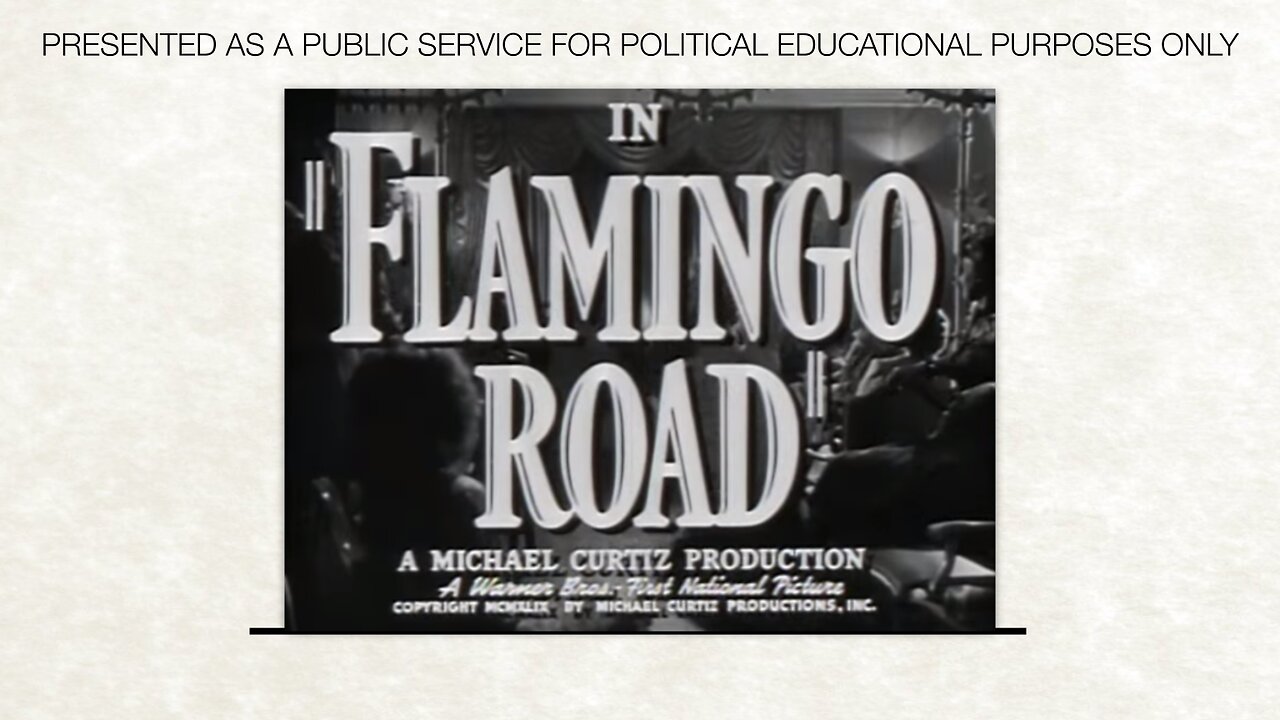 "FLAMINGO ROAD" Public Service | Political | Educational