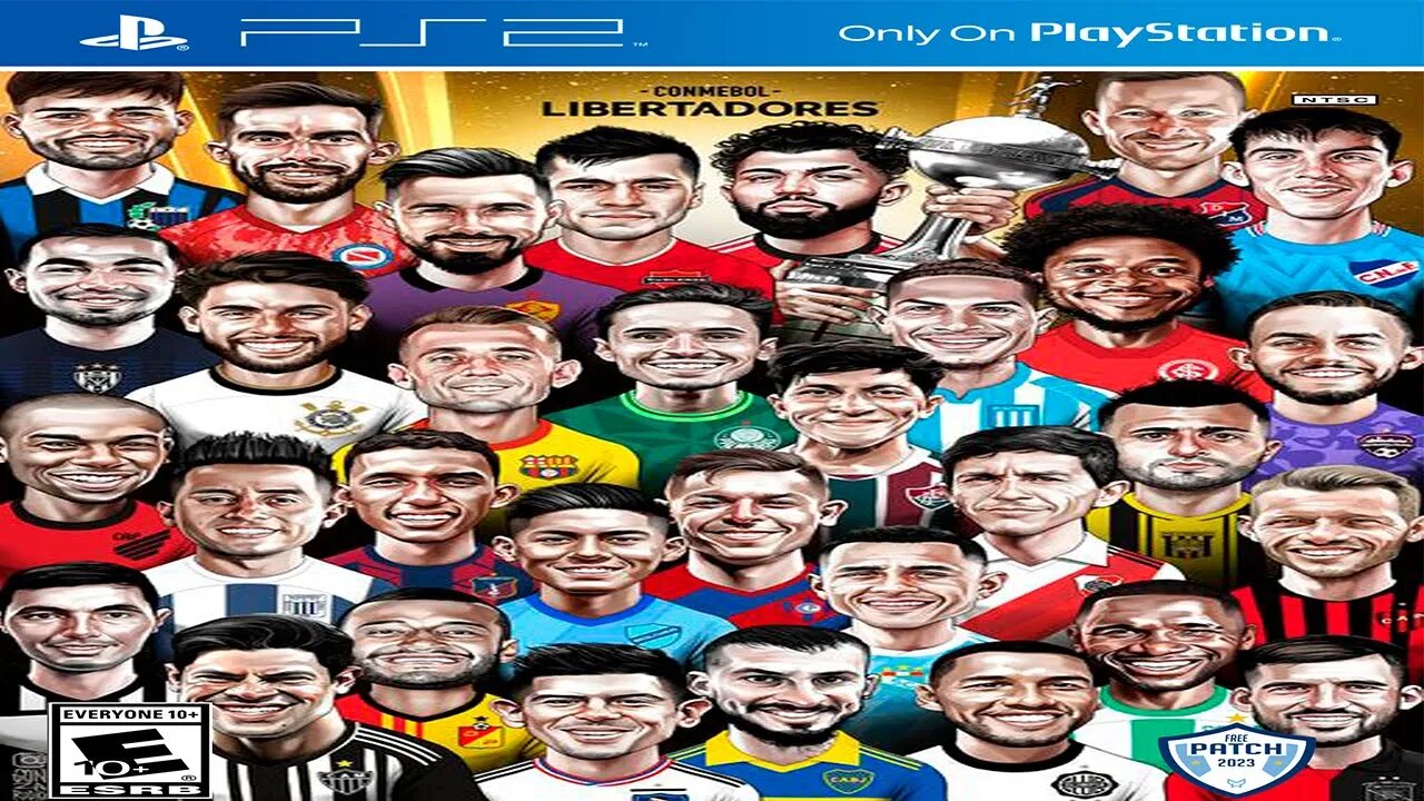 PES 2023 (PS2) LIBERTADORES E EUROPEU 100% ATUALIZADO