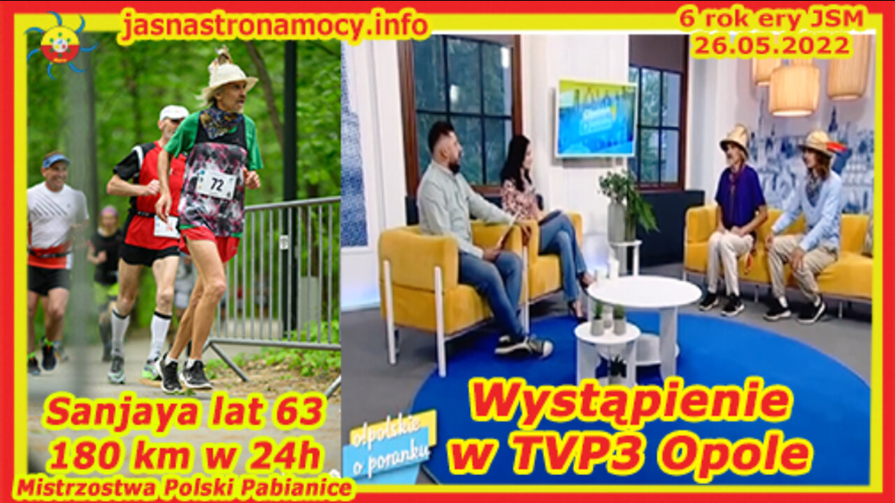 Sanjaya lat 63 180 km w 24h Mistrzostwa Polski Pabianice Wystąpienie w TVP3 Opole