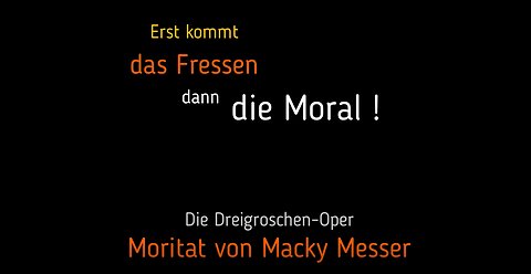 Erst kommt das Fressen, dann die Moral