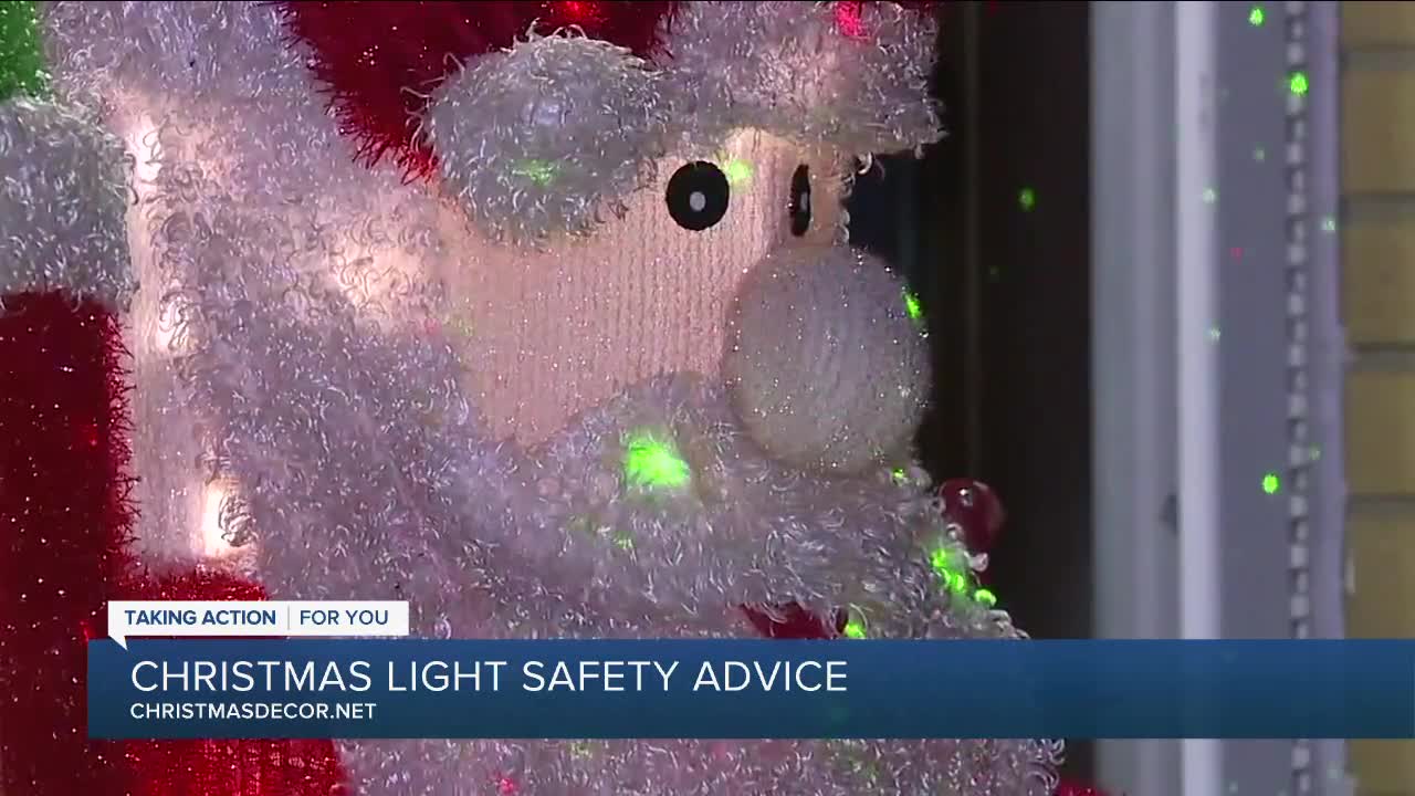 Christmas Lights Safety Advice with Christmas Decor