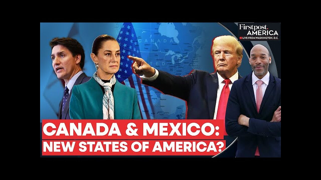 Trump Says Mexico and Trudeau's Canada Should Become US States to Avoid Trade War |Firstpost America