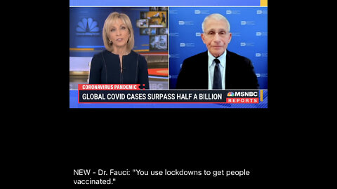 TSVN273 4.2022 Anthony Fauci Says You Use Lockdowns To Get Everyone Vaccinated