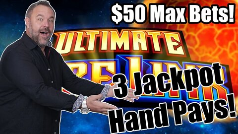 Ultimate Fire Link - Olvera & China Street - $50 Bets - 3 Jackpot Hand Pays! Potawatomi