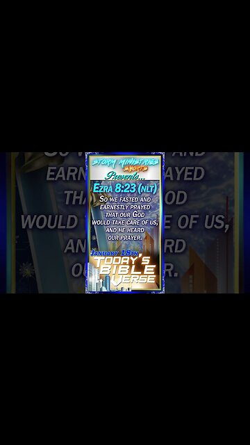 01.18.2023 | STORM MINISTRIES | Daily Bible Verse | Ezra 8:23 (NLT) | #shorts