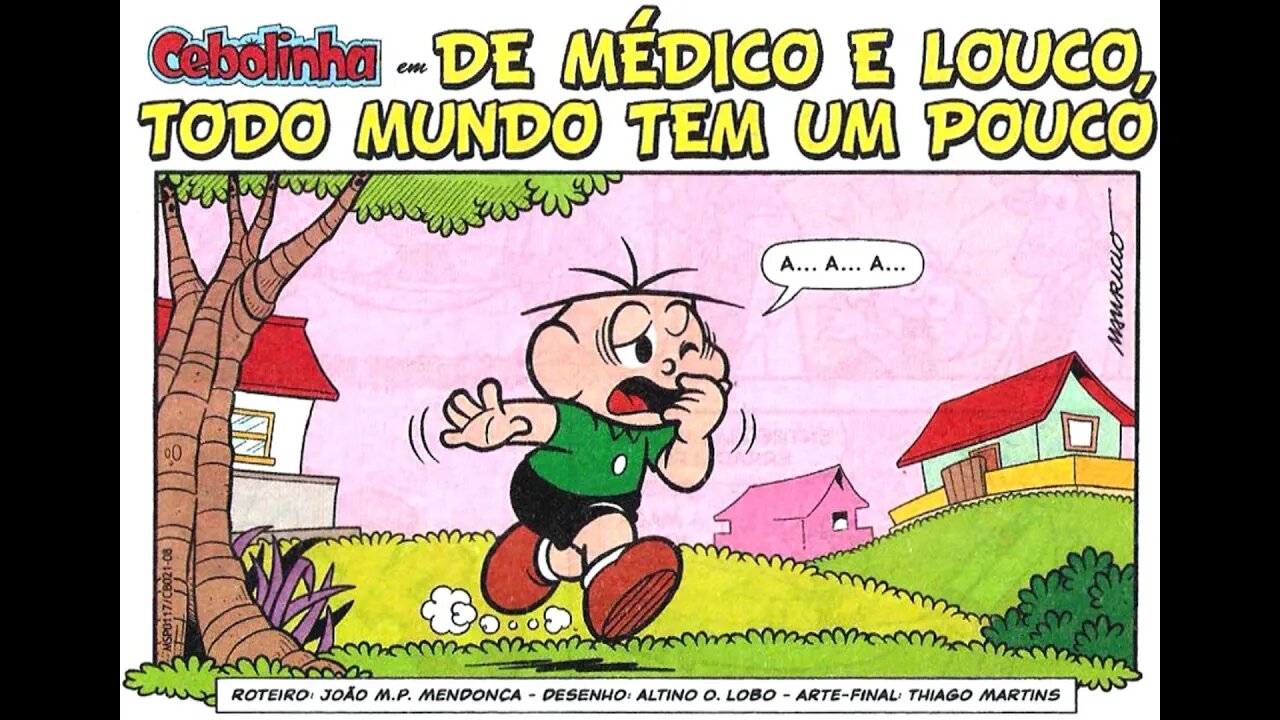 Cebolinha em-De médico e louco, todo mundo tem um pouco | Gibis do Rapha 2