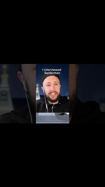 Doing a lockdown interview with Spiderman