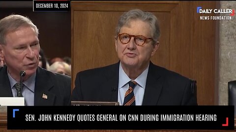 Sen John Kennedy GRILLS Major General Randy Manner During Immigration Hearing