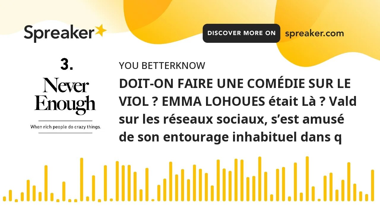 DOIT-ON FAIRE UNE COMÉDIE SUR LE VIOL ? EMMA LOHOUES était Là ? Vald sur les réseaux sociaux, s’est