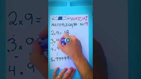 Hand Multiplication 9, 99, 999... 🐸💪🤝👍