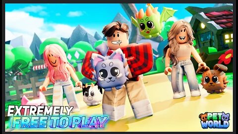 Playing PET WORLD on Roblox!!!