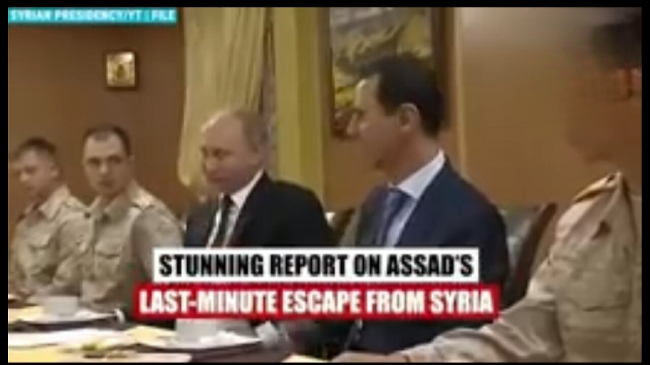 Putin Saved Assad's Life- Syria Ruler's Last Hours In Country Amid HTS