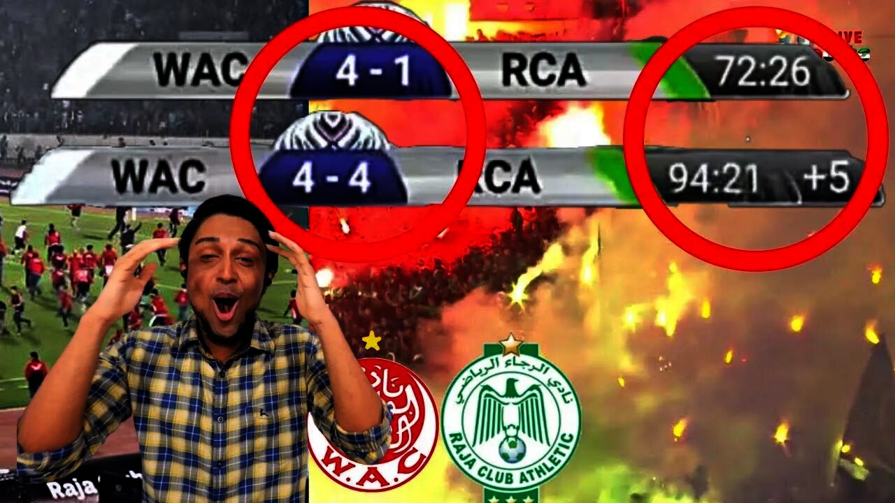 ملخص ديربي العرب الوداد ضد الرجاء 4 - 4 | Wydad Casablanca 4-4 Raja Casablanca (2019) REACTION